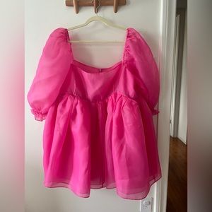 SELKIE PUFF DRESS, size 3X in hot pink! EUC!
